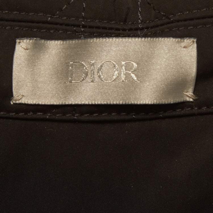 Pre Owned Dior Homme Black Synthetic Quilted Jacket XXL
