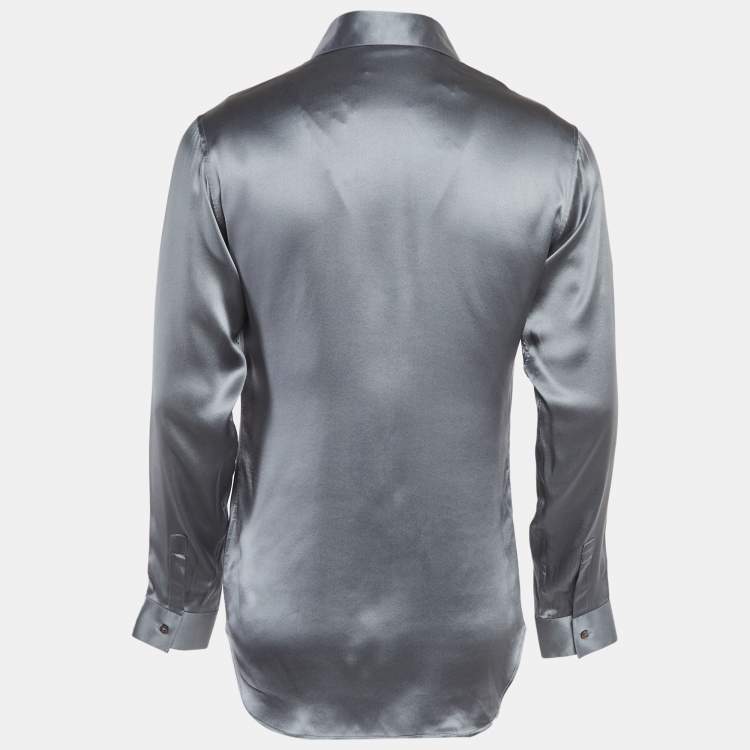 Pre Owned Dior Homme Satin Long Sleeve Jacket M