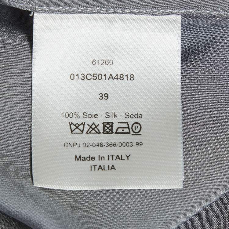 Pre Owned Dior Homme Satin Long Sleeve Jacket M