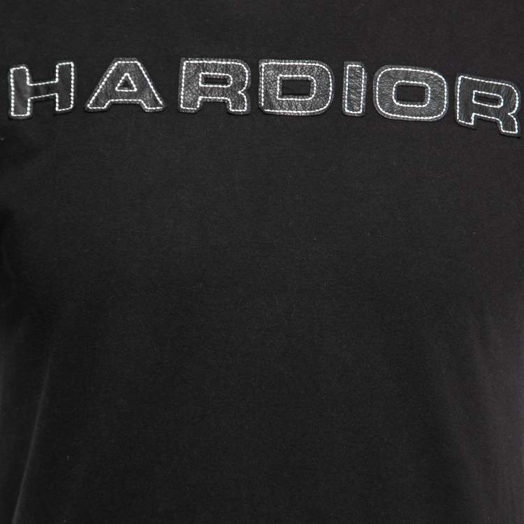 Pre Owned Dior Homme Black Cotton Hardior Crewneck T-Shirt XXS
