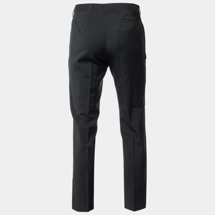 Dior Homme Black Wool Drop 10 Tailored Trousers M Dior Homme