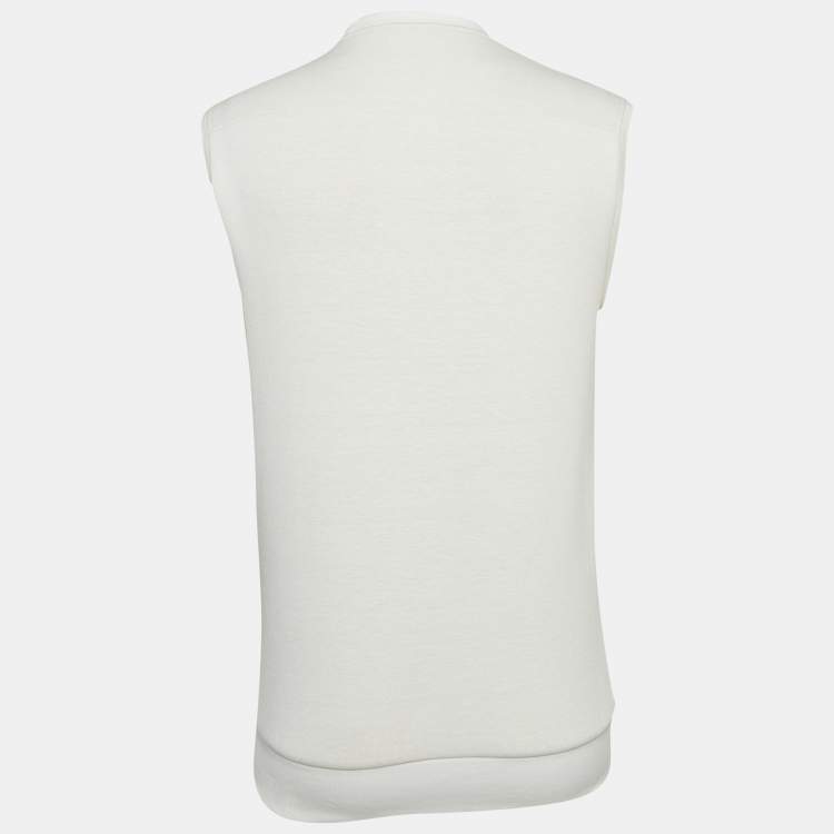 Pre Owned Dior Homme Embroidered Knit Vest Sweatshirt XS