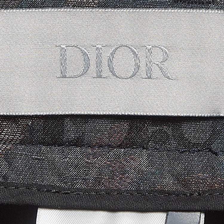Pre Owned Dior Homme X Peter Doig Multicolor Jacquard Bermuda Shorts XS