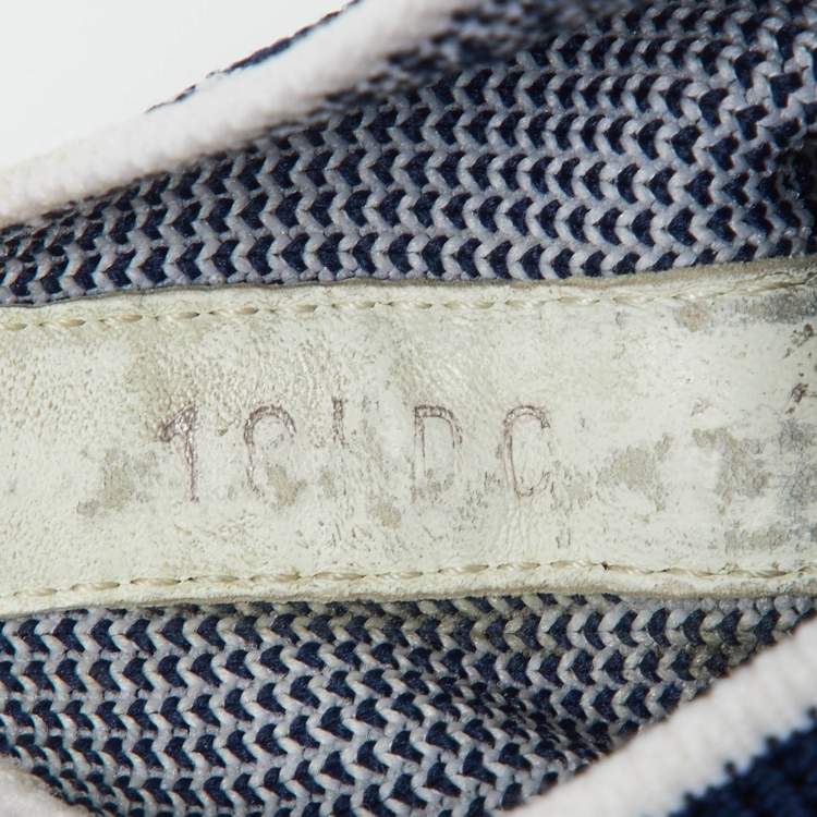 Pre Owned Dior Homme Blue Knit Fabric B21 Sock Sneakers Size 41