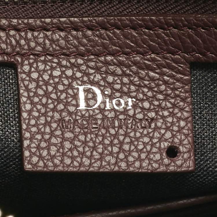 Pre Owned Dior Dark Blue Leather Document Case