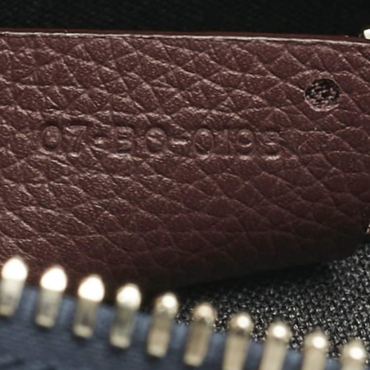 Pre Owned Dior Dark Blue Leather Document Case