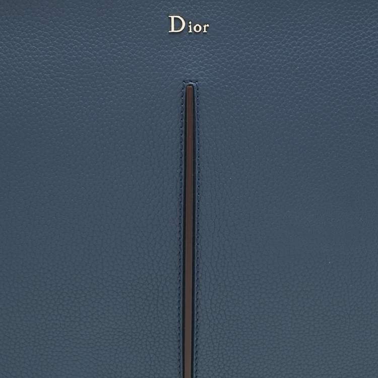 Pre Owned Dior Dark Blue Leather Document Case