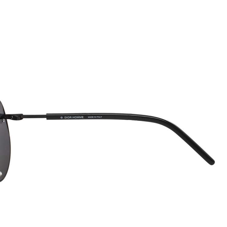 Pre Owned Dior Black Metal DIORSCALE Aviator Sunglasses