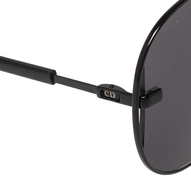 Pre Owned Dior Black Metal DIORSCALE Aviator Sunglasses