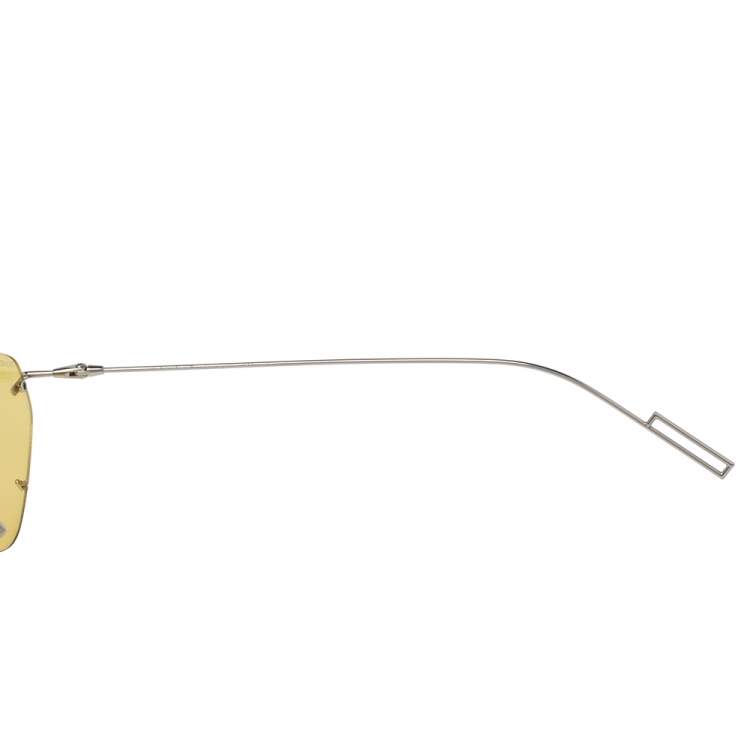 Pre Owned Dior Silver/Yellow 010J9 Dior Inclusion Sunglasses