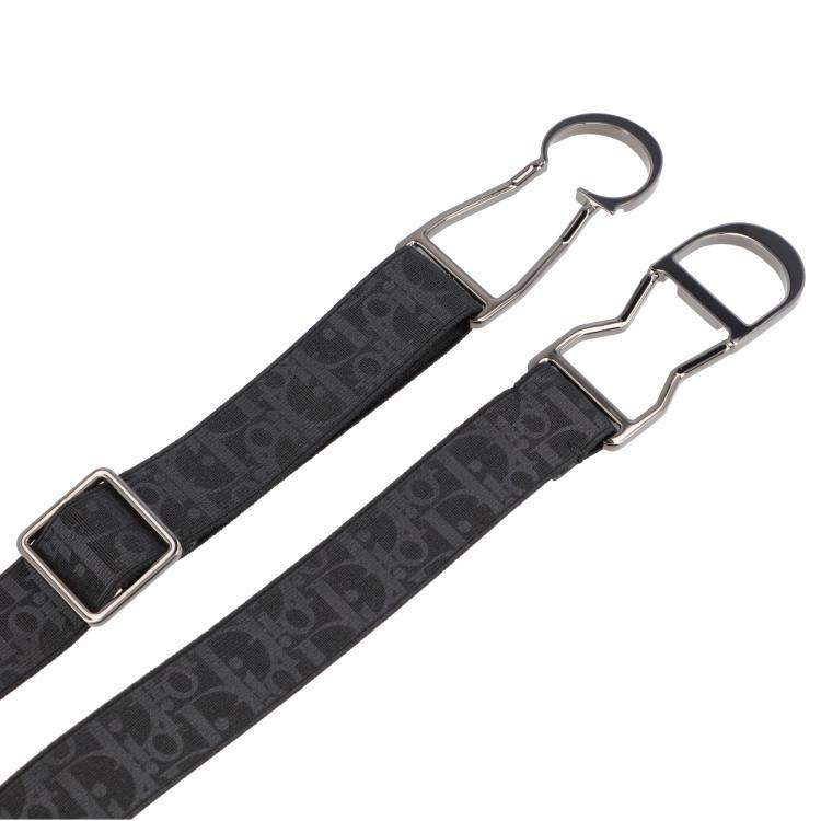 Pre Owned Dior Black CD Logo Belt 100cm