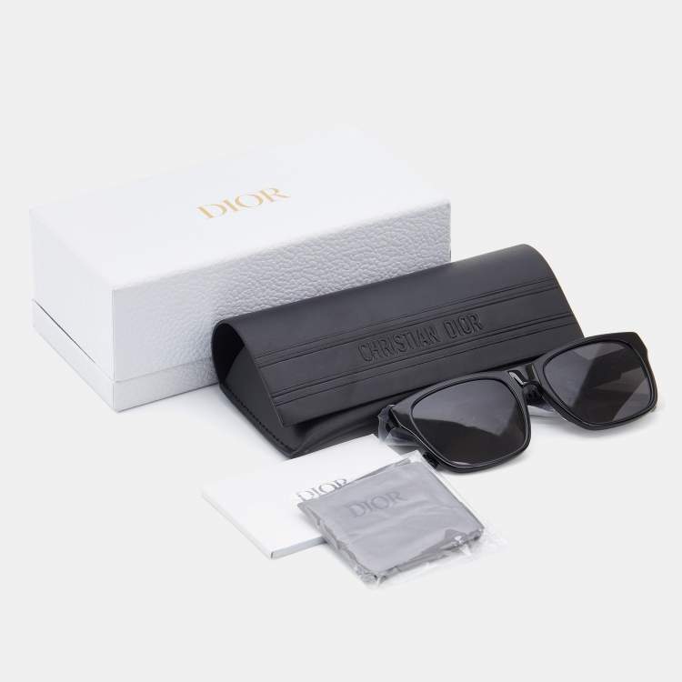 Pre Owned Dior Black/Black DiorB23 S2F Wayfarer Sunglasses 