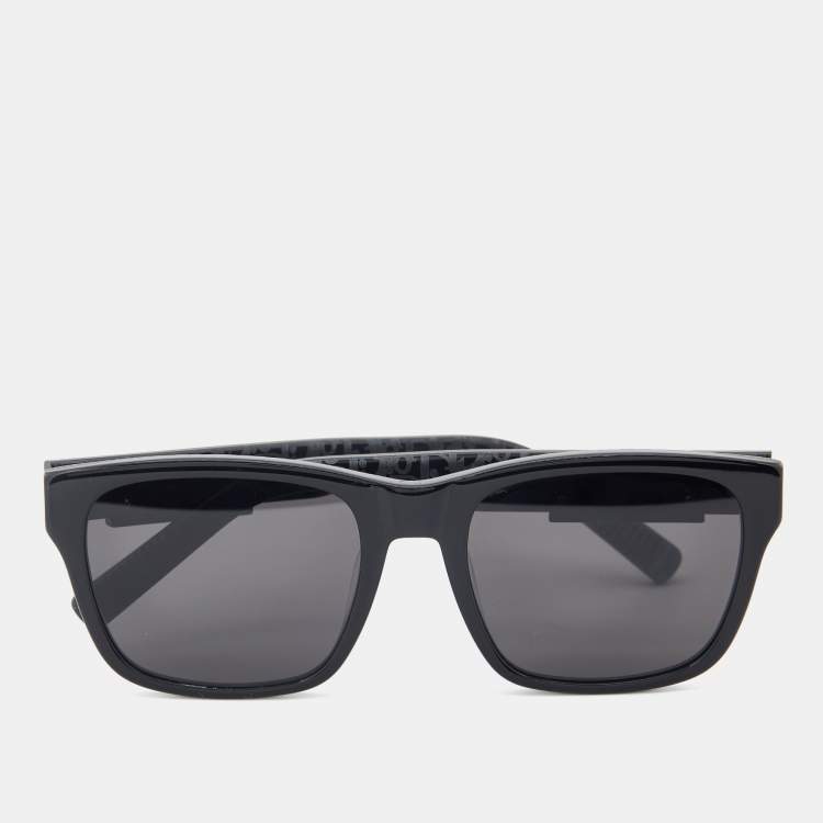 Pre Owned Dior Black/Black DiorB23 S2F Wayfarer Sunglasses 