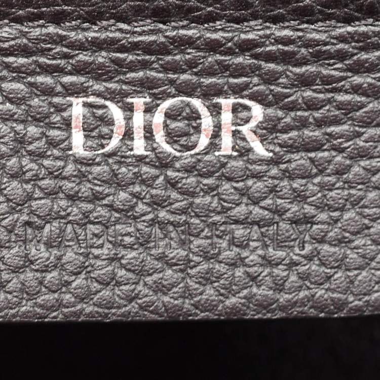 Pre Owned Dior Black Leather Elite Briefcase
