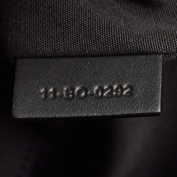 Pre Owned Dior Black PVC Coated Canvas CD Diamond Lingot Messenger Bag