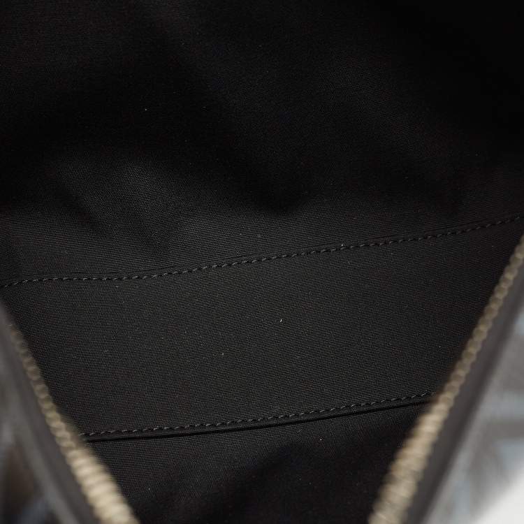 Pre Owned Dior Black PVC Coated Canvas CD Diamond Lingot Messenger Bag