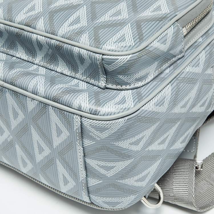 Pre Owned Dior Grey CD Diamond Coated Canvas Mini Rider Sling Bag