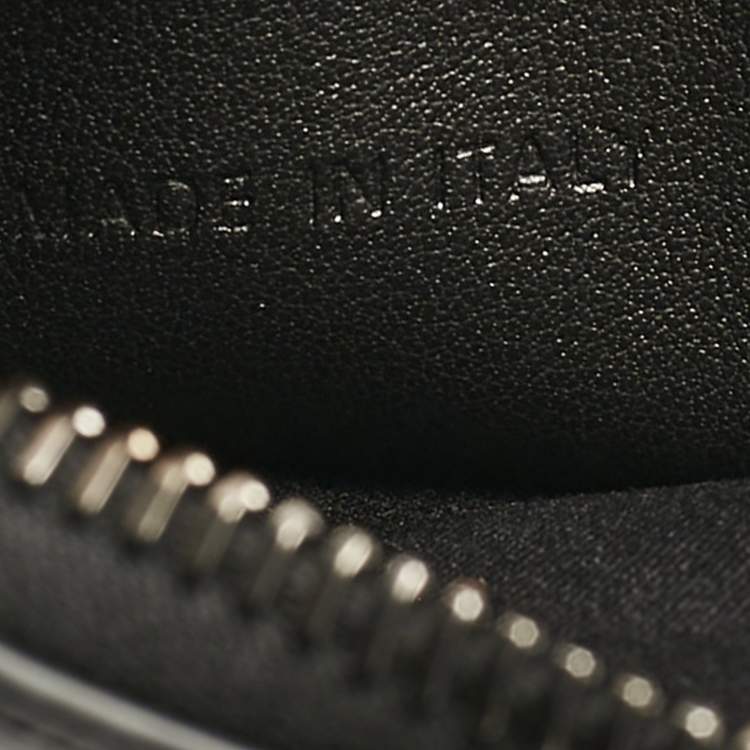 Pre Owned Dior Black CD Diamond Coated Canvas A5 Pouch