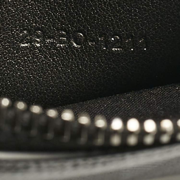 Pre Owned Dior Black CD Diamond Coated Canvas A5 Pouch