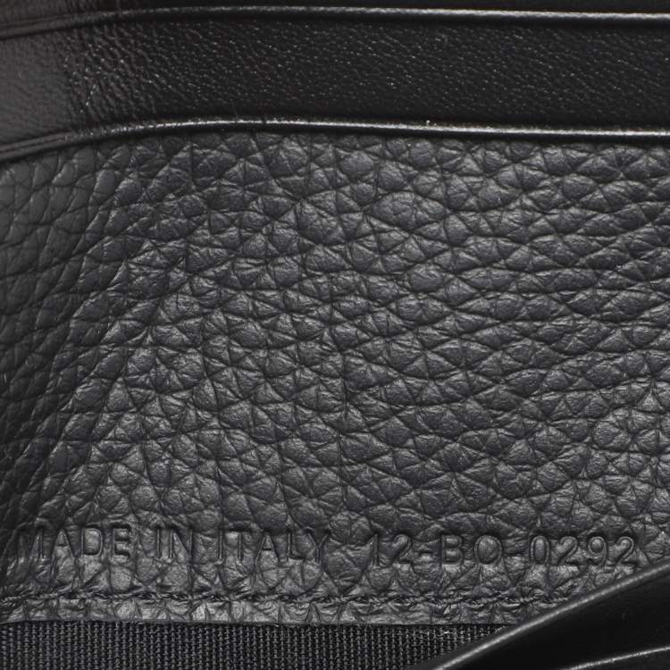 Pre Owned Dior Black Oblique Jacquard Bifold Wallet