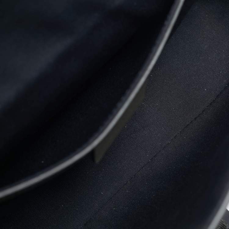 Pre Owned Dior Hit The Road Dark Green Leather Messenger Bag