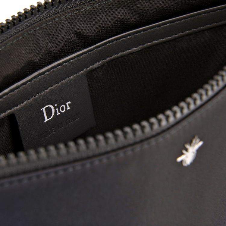 Pre Owned Dior Blue Canvas Ombre Clutch