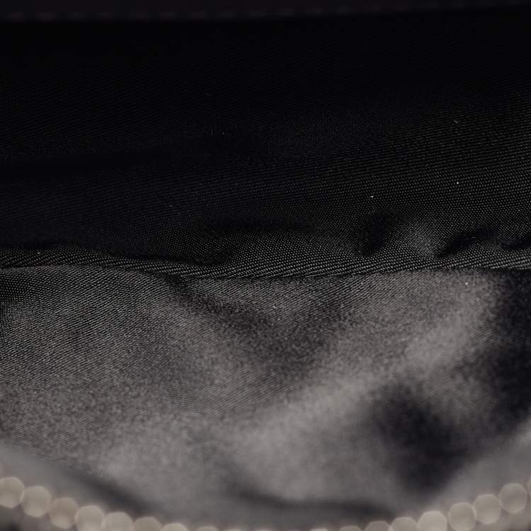 Pre Owned Dior Black Nylon and Leather Saddle Crossbody Bag