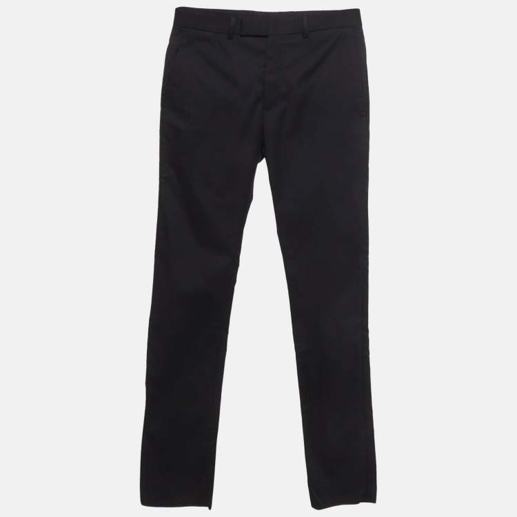 مملوكة مسبقًا Dior Homme Uniforme Navy Blue Twill Regular Fit Pants S