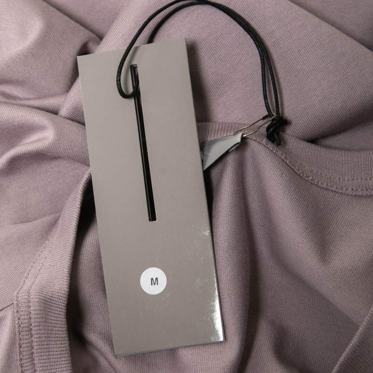 Pre Owned Dior Homme Mauve CD Icon Cotton Crew Neck T-Shirt M