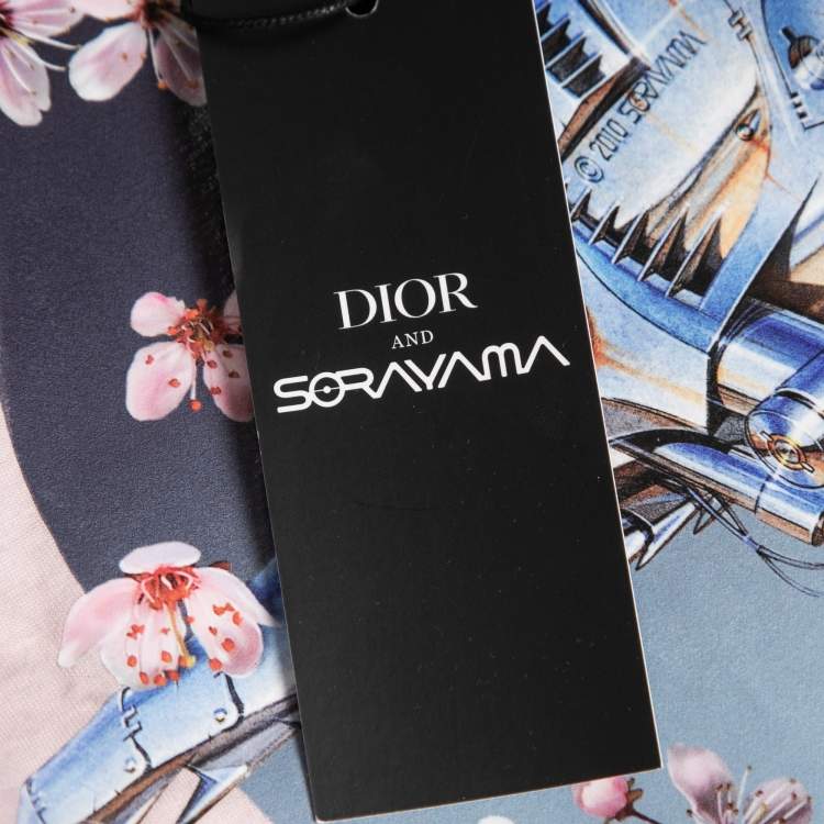 Pre Owned Dior Homme Pink Cotton Graphic T-Shirt L