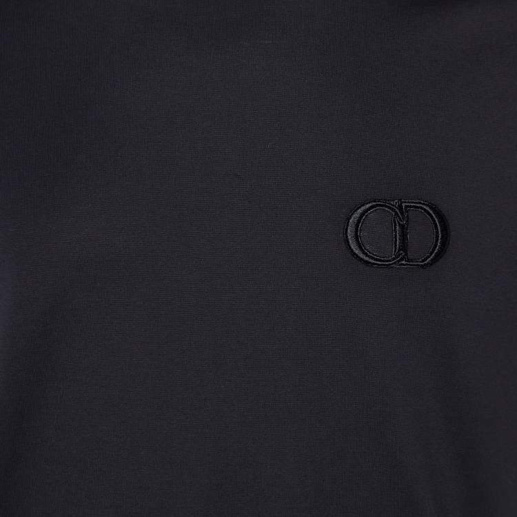 Pre Owned Dior Homme Black CD Icon Cotton Crew Neck T-Shirt L