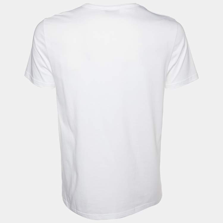 Dior - CD Icon Regular-Fit T-Shirt White Organic Cotton Jersey - Size M - Men