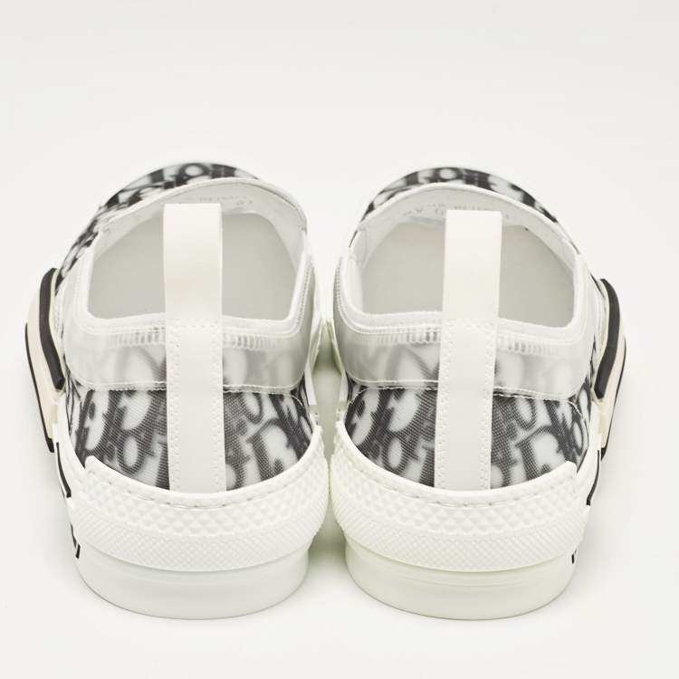 Pre Owned Dior Green/White Mesh and PVC B23 Sneakers Size 41
