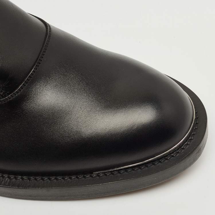 Pre Owned Dior Black Leather Evidence Loafers Size 43