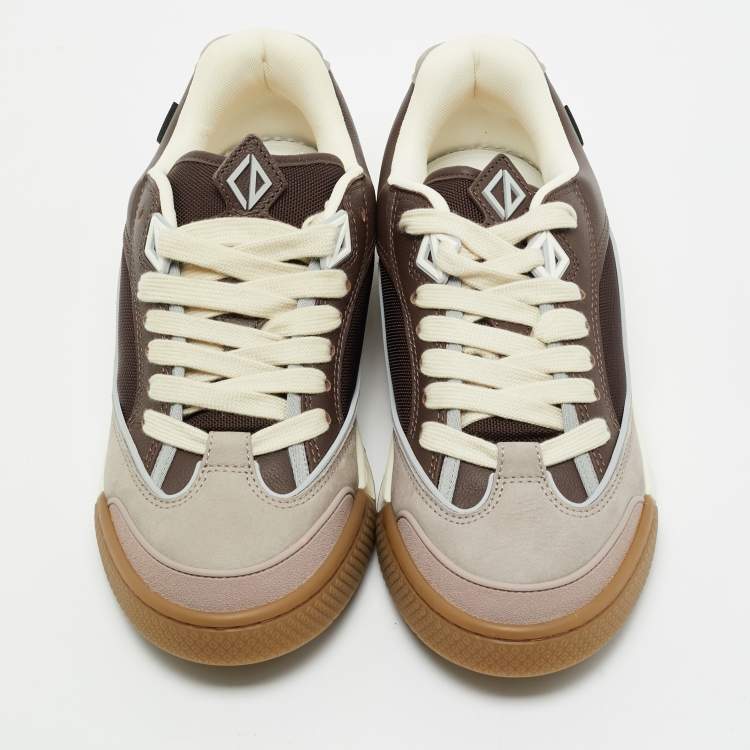 Pre Owned Dior Multicolor Leather and Canvas B713 Cactus Jack Sneakers Size 44.5