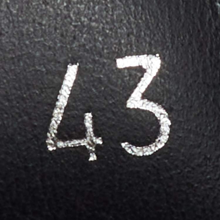 Pre Owned Dior Black Oblique Canvas and Leather Explorer Ankle Boots Size 43