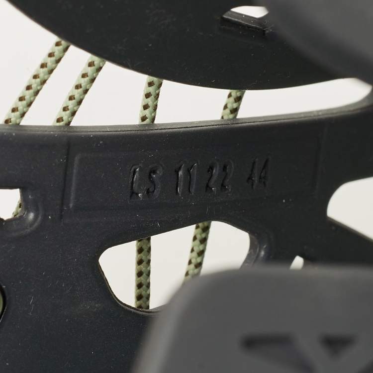 Pre Owned Dior Wrap Size 44 Grey Rubber Lace Up Sneakers