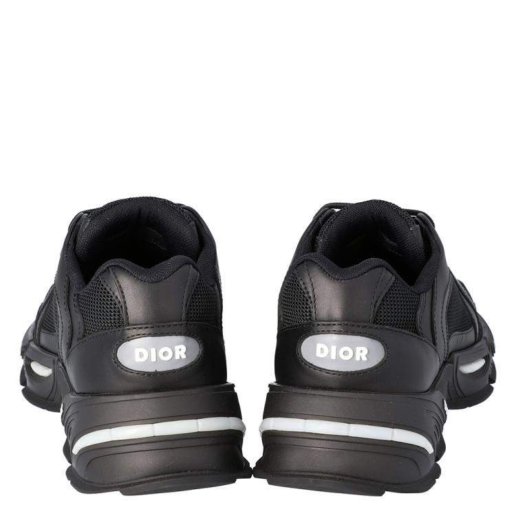 Pre Owned Dior Black Technical Mesh and Leather CD1 Platform Sneakers Size 42