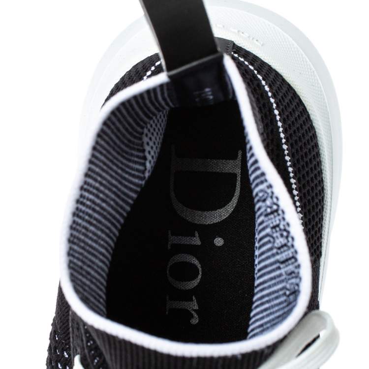 Pre Owned Dior Black Knit B21 Socks Hi Top Sneakers Size 45
