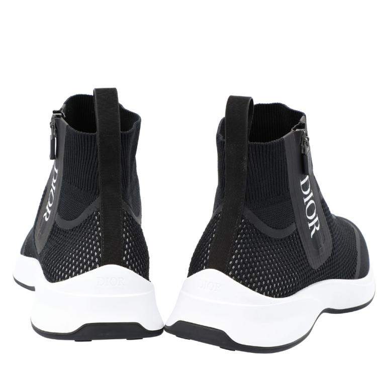 Pre Owned Dior Black B25 High Top Sneakers Size EU 44