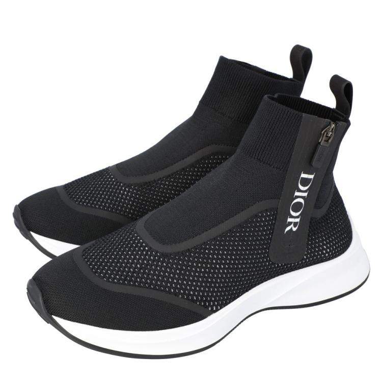 Pre Owned Dior Black B25 High Top Sneakers Size EU 44