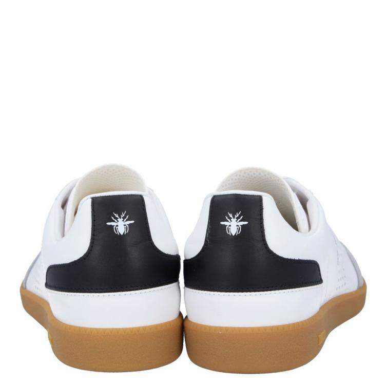 مملوكة مسبقًا Dior White Leather B01 Sneakers Size EU 45