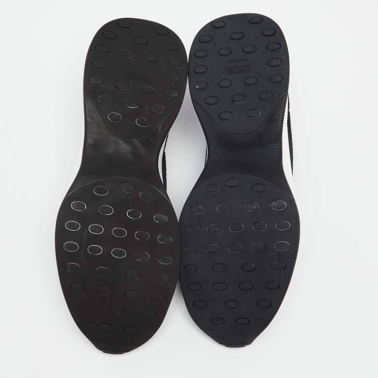 Pre Owned Dior Black Mesh And Fabric B25 Sneaker Size 45