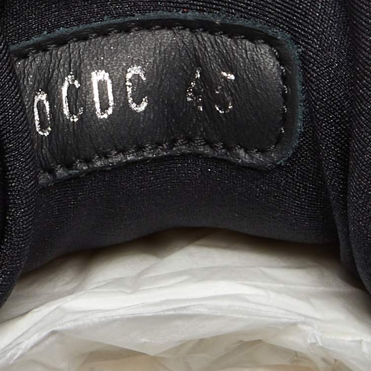 Pre Owned Dior Black Mesh And Fabric B25 Sneaker Size 45