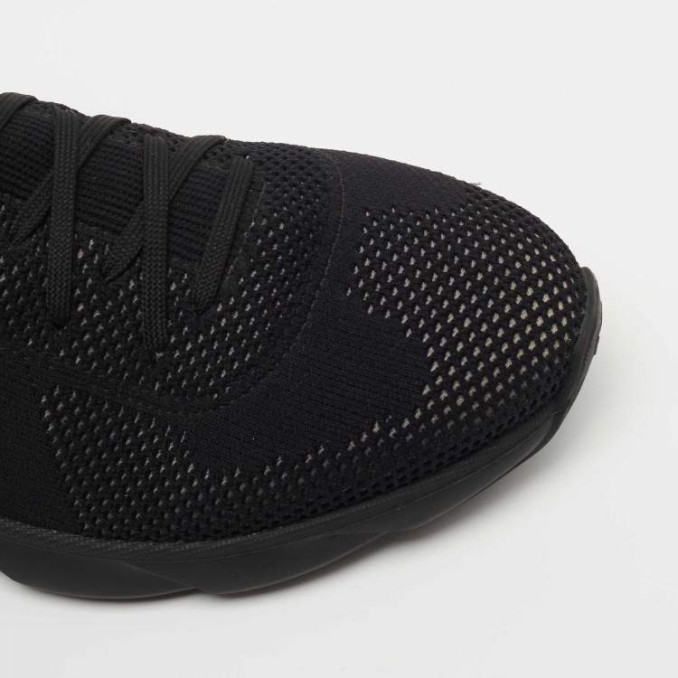Pre Owned Dior Black Knit Fabric B21 Sneakers Size 40