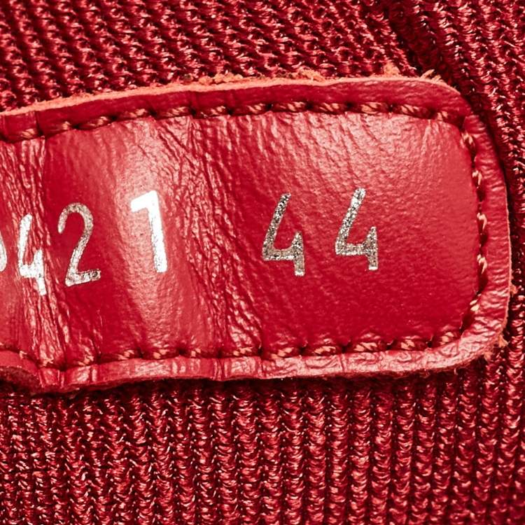 Pre Owned Dior Burgundy Leather B27 Low Top Sneakers Size 44
