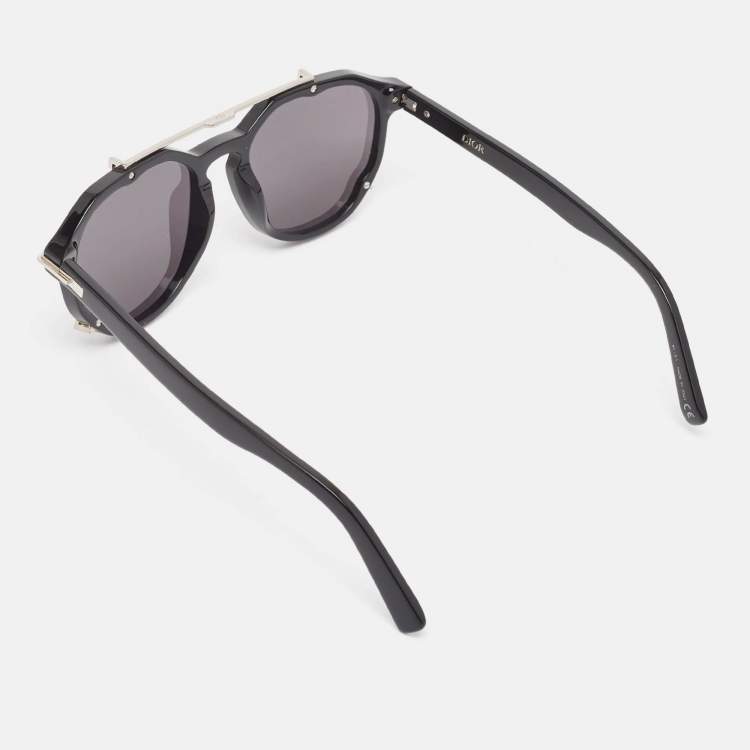 Pre Owned Dior Black Dior Blacksuit RI Aviator Sunglasses