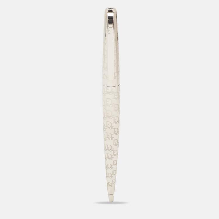 Pre Owned Dior Silver Tone Ballpoint Pen