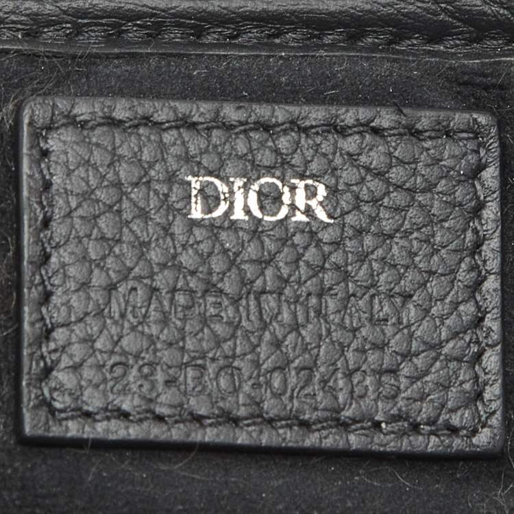 Pre Owned Dior Navy Blue Oblique Canvas and Leather Pet Harness S