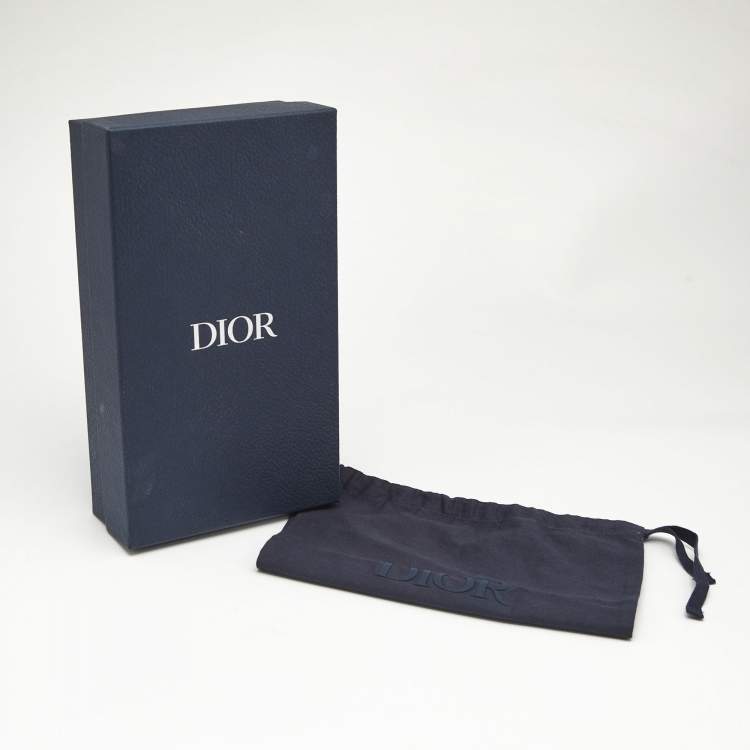Pre Owned Dior Navy Blue Oblique Canvas and Leather Pet Harness S
